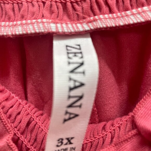 NWOT Zenana Desert Rose High Waisted Smocked Lounge Jogger Pants Sizes 3X - Picture 3 of 3